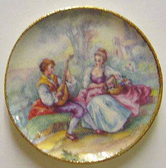 Dollhouse Miniature Romance Platter